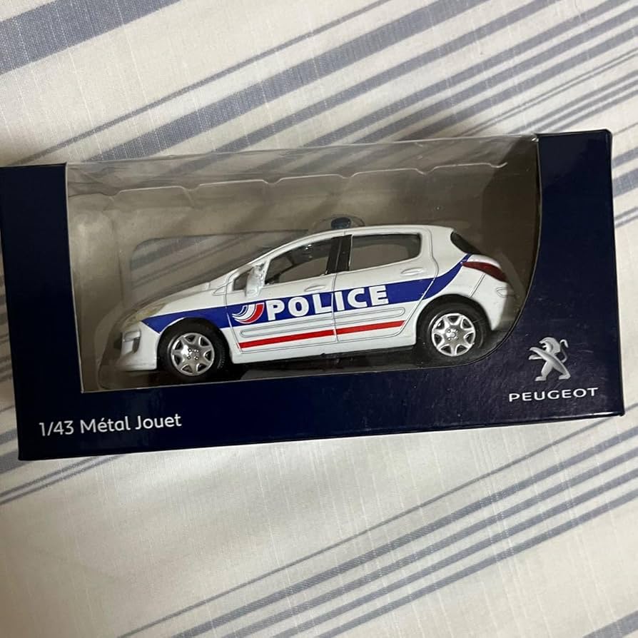 プジョー　フランス警察　モデル　パトカー　ミニカー　1/43 プジョー フランス警察 モデル パトカー ミニカー 1/43の通販 by
